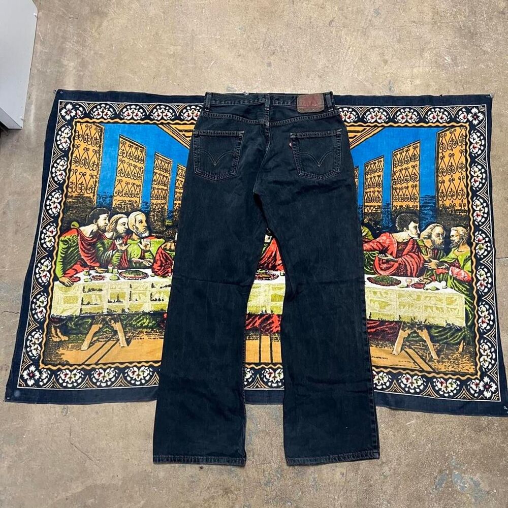 VTG Levi's 567 low loose bootcut jeans Size 30 x 32 western zipper fly y2k faded